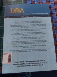 Image of JURNAL ILMIAH KEBAHASAAN DAN KESASTRAAN : VOL : 13